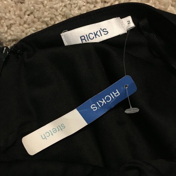 NWT Black Bandage Cross Bust Sleeveless Top - Picture 7 of 13